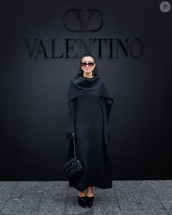 Camelia Jordana - Arrivées au défilé Valentino Collection Femme Prêt-à-porter Printemps/Eté 2023 lors de la Fashion Week de Paris (PFW), France, le 2 octobre 2022.