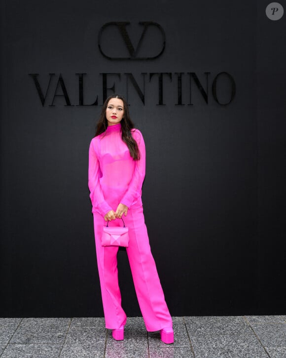 Lily Chee - Arrivées au défilé Valentino Collection Femme Prêt-à-porter Printemps/Eté 2023 lors de la Fashion Week de Paris (PFW), France, le 2 octobre 2022.