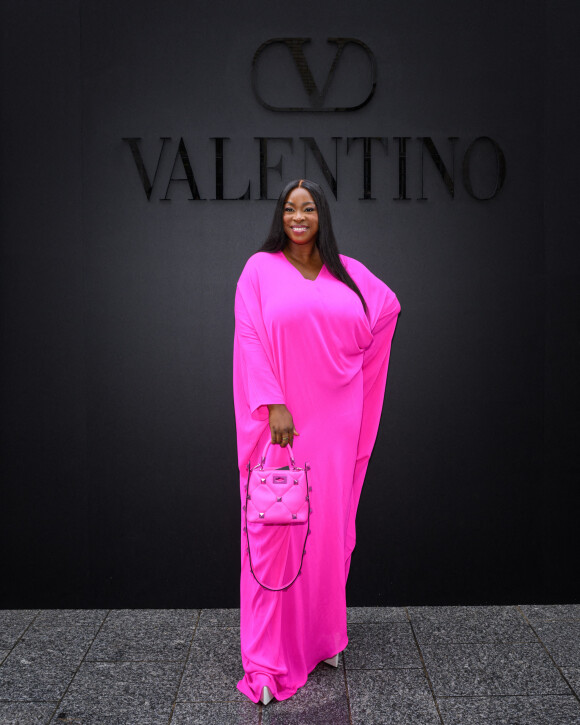 Morin Oluwole - Arrivées au défilé Valentino Collection Femme Prêt-à-porter Printemps/Eté 2023 lors de la Fashion Week de Paris (PFW), France, le 2 octobre 2022.