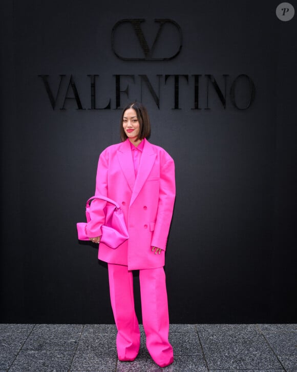 Tiffany Hsu - Arrivées au défilé Valentino Collection Femme Prêt-à-porter Printemps/Eté 2023 lors de la Fashion Week de Paris (PFW), France, le 2 octobre 2022.