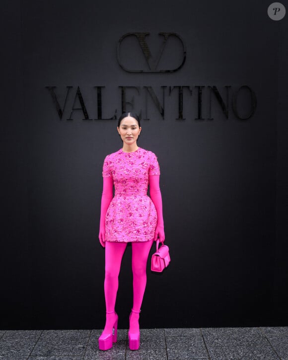 Nicole Warne - Arrivées au défilé Valentino Collection Femme Prêt-à-porter Printemps/Eté 2023 lors de la Fashion Week de Paris (PFW), France, le 2 octobre 2022.