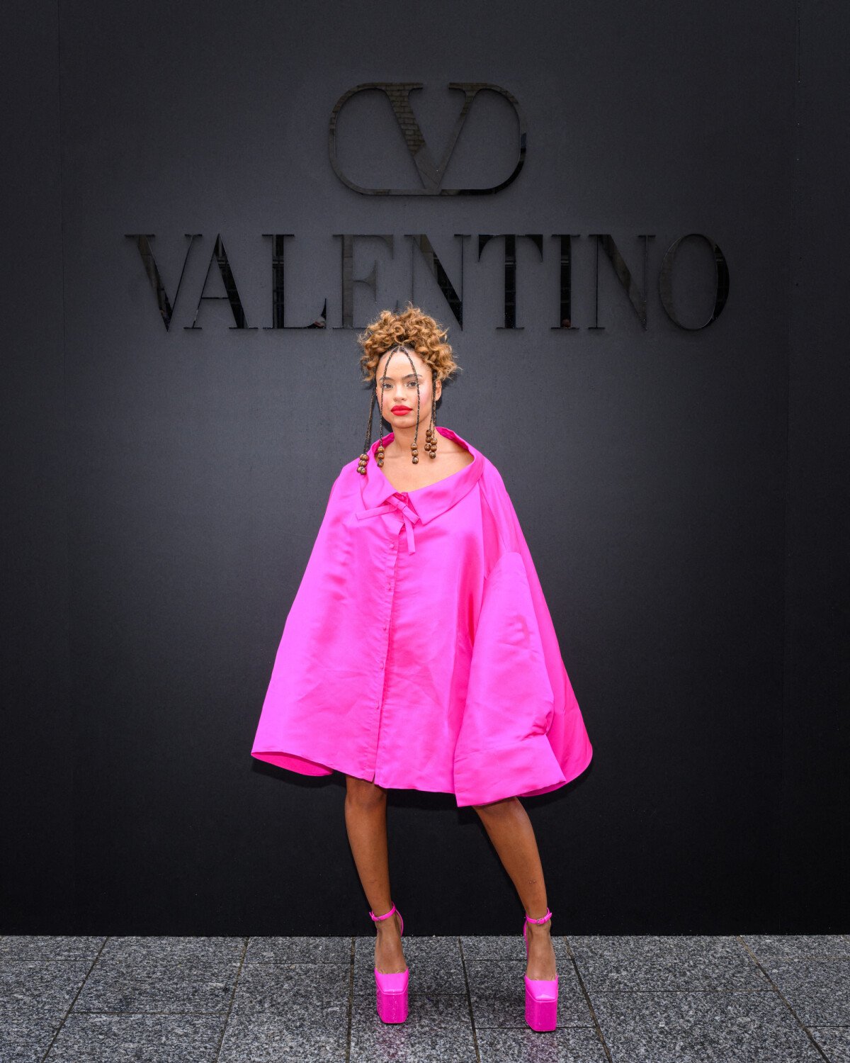 Photo : Paola Locatelli - Arrivées au défilé Valentino Collection Femme  Prêt-à-porter Printemps/Eté 2023 lors de la Fashion Week de Paris (PFW),  France, le 2 octobre 2022. - Purepeople