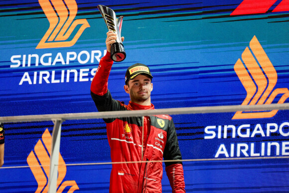 Charles Leclerc - Grand Prix de formule 1 de Singapour le 2 octobre 2022.