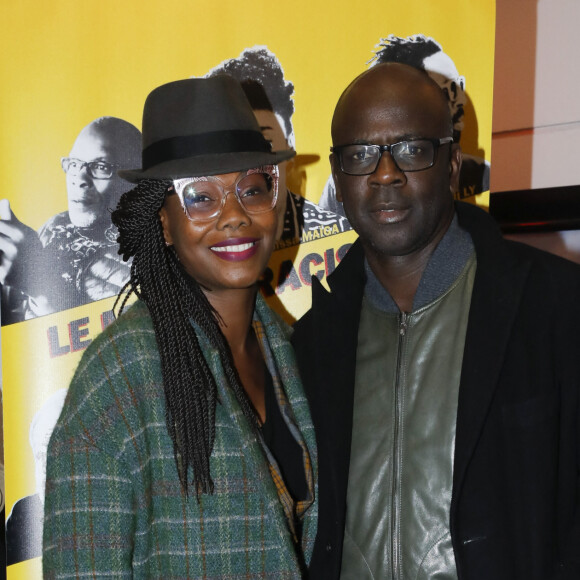 Exclusif - Lilian Thuram et Kareen Guiock - Avant-première du documentaire "Le monde racisé du cinéma français" au cinéma le Lincoln à Paris, le 3 février 2020. © Christophe Clovis / Bestimage