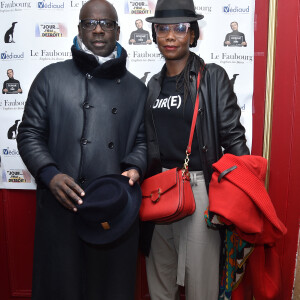 Exclusif - Lilian Thuram et Kareen Guiock - Générale de la pièce de théâtre "Un Jour J'irai à Détroit !" au théâtre du Gymnase Marie Bell à Paris, France, le 20 janvier 2020. © Giancarlo Gorassini/Bestimage