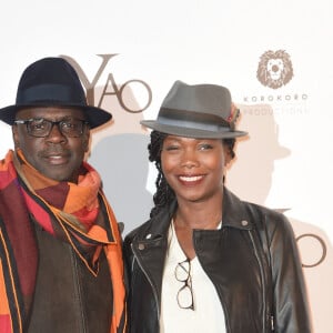Lilian Thuram et Kareen Guiock - Avant-première du film "Yao" au cinéma Le Grand Rex à Paris le 15 janvier 2019. © Coadic Guirec/Bestimage