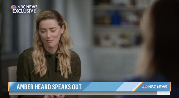 Amber Heard lors d'une interview exclusive dans l'émission "Today" sur NBC après avoir perdu son procès en diffamation contre son ex Johnny Depp.