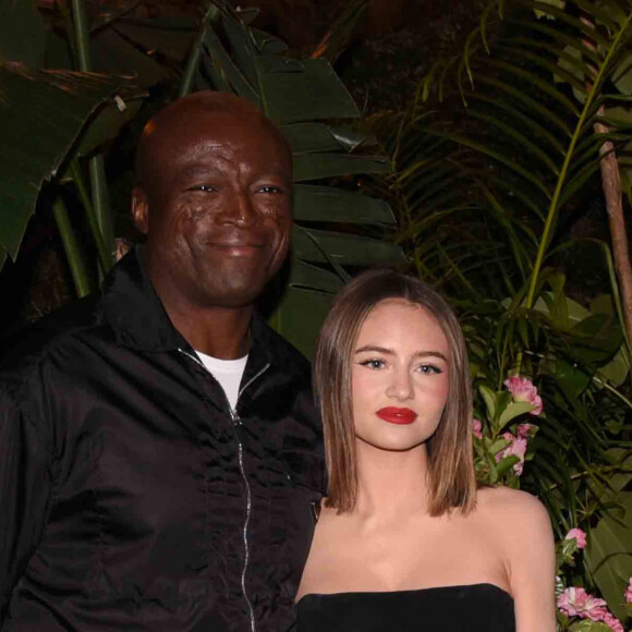 Seal et Leni Klum à la première du film "Shotgun Wedding" à Los Angeles, le 18 janvier 2023.  Celebrities at the premiere of "Shotgun Wedding" in Los Angeles. January 18th 2023. 