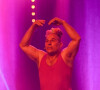 Exclusif - Vincent Moscato sur scène lors de la représentation exceptionnelle de son spectacle "Complètement Jojo" au théâtre du Gymnase. Paris, le 10 avril 2019. © Guirec Coadic/Bestimage
