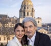 Mariage de Serge Lama et Luana Santonino à la mairie du 7ème arrondissement de Paris. © Cyril Moreau/Bestimage.