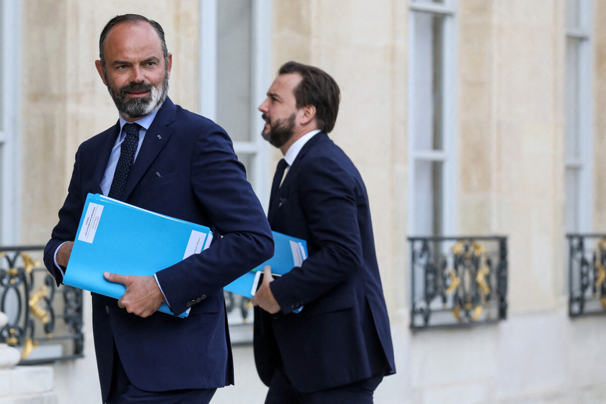 Photo : Le premier ministre Edouard Philippe - Le président français ...