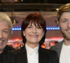 Cookie Dingler, Cathy Bernecker et Tom Dingler - Enregistrement de l'émission "Vivement Dimanche", le 22 avril 2015.