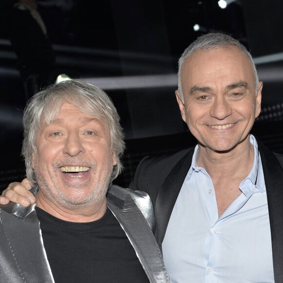 Cookie Dingler, Jean-Pierre Mader et Patrick Hernandez - Répétitions sur le plateau de l'émission "Bercy fête ses 30 ans - Le concert anniversaire" sur TF1 en primetime à l'AccorHotels Arena à Paris, le 3 décembre 2015. © Veeren/Moreau/Bestimage.