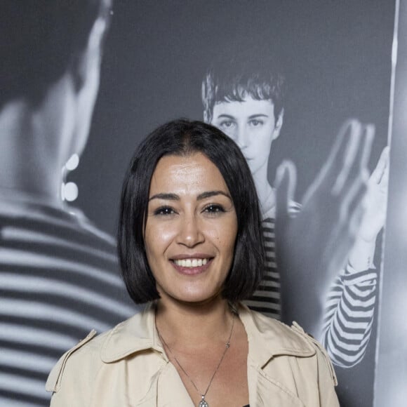 Exclusif - Karima Charni - Vernissage de l'exposition photographique de Nikos Aliagas "Regards Miroirs" à la Seine Musicale à Boulogne-Billancourt le 14 avril 2022. © Cyril Moreau/Bestimage 