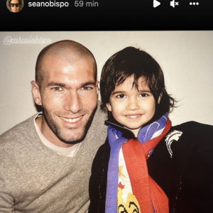 Sean Obispo souhaite une bonne fête des Pères à son papa, Pascal Obispo. Le 19 juin 2022.