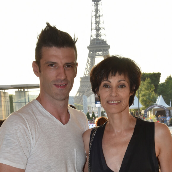 Exclusif - Marie-Claude Pietragalla et son mari Julien Derouault lors du Longines Paris Eiffel Jumping au Champ de Mars à Paris le 7 juillet 2018. © Perusseau/Veeren/Bestimage