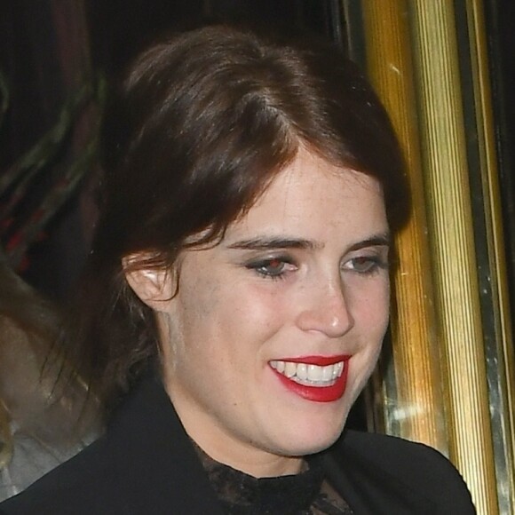 La princesse Eugenie d'York, récemment mariée à Mr Jack Brooksbank, quitte la soirée privée Casamigos le jour de la fête d'Halloween à Londres