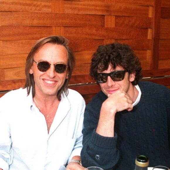 Alexandre Arcady et Patrick Bruel à Roland Garros en 1994