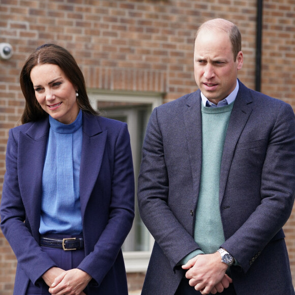 Le prince William, duc de Cambridge, et Catherine (Kate) Middleton, duchesse de Cambridge, visitent le groupe Wheatley à Glasgow, Royaume Uni, le 11 mai 2022.