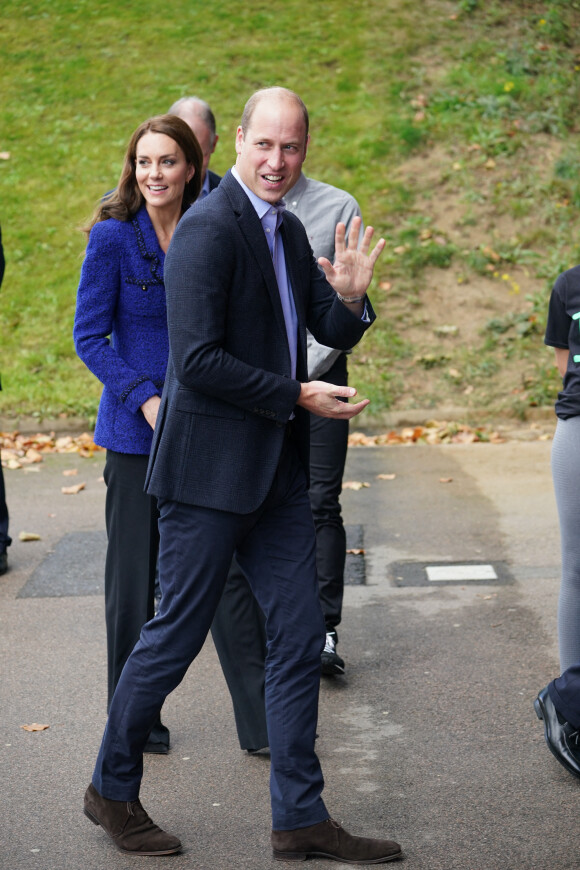 Le prince William, prince de Galles, et Catherine (Kate) Middleton, princesse de Galles, visitent la Copper Box Arena du Queen Elizabeth Olympic Park à Londres, à l'occasion de son 10ème anniversaire.