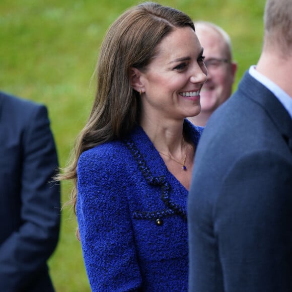 Le prince William, prince de Galles, et Catherine (Kate) Middleton, princesse de Galles, visitent la Copper Box Arena du Queen Elizabeth Olympic Park à Londres, à l'occasion de son 10ème anniversaire. Le 13 octobre 2022. 