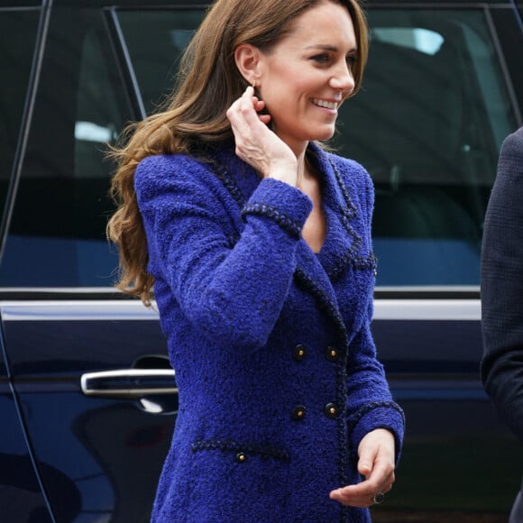 Le prince William, prince de Galles, et Catherine (Kate) Middleton, princesse de Galles, visitent la Copper Box Arena du Queen Elizabeth Olympic Park à Londres, à l'occasion de son 10ème anniversaire. Le 13 octobre 2022. 