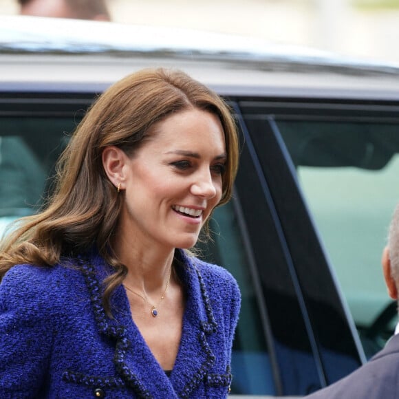 Le prince William, prince de Galles, et Catherine (Kate) Middleton, princesse de Galles, visitent la Copper Box Arena du Queen Elizabeth Olympic Park à Londres, à l'occasion de son 10ème anniversaire. Le 13 octobre 2022. 