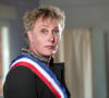 Exclusif - Marie Cau, première maire transgenre de France, est élue par le conseil municipal de Tilloy-lez-Marchiennes dans le département du Nord. Le 24 mai 2020. 2020. © Claude Dubourg / Bestimage