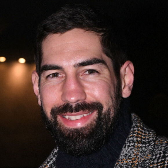 Exclusif - Nikola Karabatic et sa compagne Geraldine Pillet - People dans les loges lors du huitième de finale aller de la Ligue des champions entre le PSG et le Real Madrid au Parc des Princes à Paris. © Rachid Bellak/Bestimage