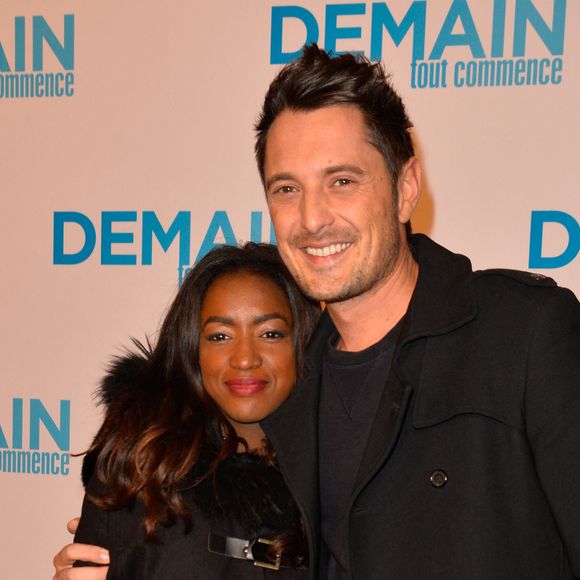 Vincent Cerutti et sa compagne Hapsatou Sy - Avant première du film "Demain tout commence" au Grand Rex à Paris le 28 novembre 2016. © Coadic Guirec/Bestimage 