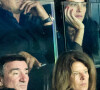 David Ginola et sa compagne Maëva Denat - People au match de Ligue 1 Uber Eats "PSG -OM" au Parc des Princes à Paris le 16 octobre 2022. © Cyril Moreau/Bestimage