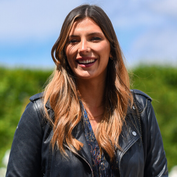 Camille Cerf, miss France 2015 et ambassadrice LPEJ 2022 lors de la 8ème édition du "Longines Paris Eiffel Jumping" au Champ de Mars à Paris, le 26 juin 2022. © Perusseau/Gorassini/Tribeca/Bestimage