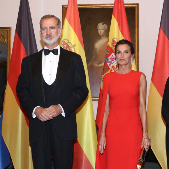 Le roi Felipe VI et la reine Letizia d'Espagne au dîner d'Etat à Berlin lors de leur voyage officiel en Allemagne, le 17 octobre 2022. CASA de SM El Rey - Agence/Bestimage