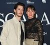 Pierre Niney et sa femme Natasha Andrews - Avant-première du film "Mascarade" au cinéma Pathé Wepler à Paris. © Coadic Guirec / Bestimage