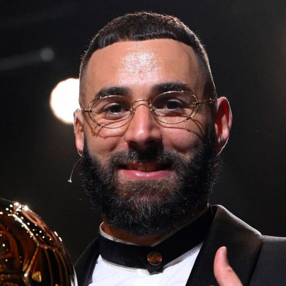 Karim Benzema (Ballon d'Or masculin 2022) - 66ème cérémonie du Ballon d'Or au Théâtre du Chatelet à Paris le 17 octobre 2022. © Stéphane Mantey via Bestimage