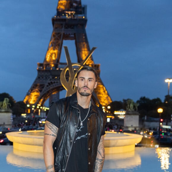 Baptiste Giabiconi - Front row du défilé de mode Saint Laurent, Prêt-à-porter Printemps / Eté 2023 dans le cadre de la Fashion Week de Paris le 27 septembre 2022. © Olivier Borde 