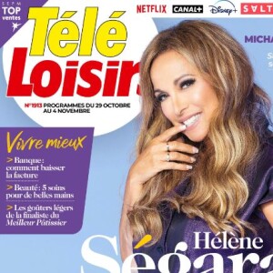 Hélène Ségara en Une du "Télé Loisirs" du 24 octobre 2022