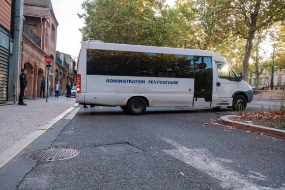 Arrivée de Cédric Jubillar à son audience au tribunal de Toulouse le 23 septembre 2022