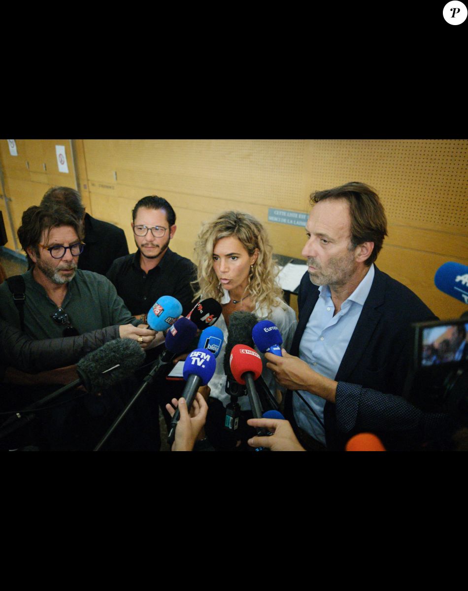 Jean-Baptiste Alary, Emmanuelle Franck et Alexandre Martin, avocats de Cédric Jubillar, au tribunal de Toulouse le 9 juin 2022