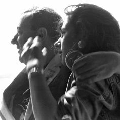Coluche et Frédérique Fayles-Bernstein au Festival de Cannes en 1985