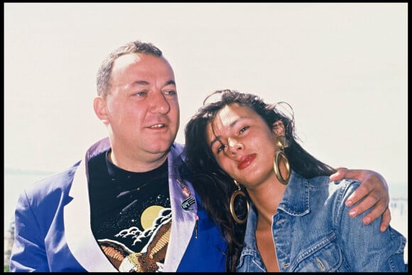 Coluche et Frédérique Fayles-Bernstein au Festival de Cannes en 1985