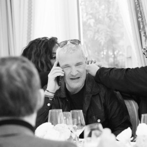 Ludivine Rétory, Guillaume Genton, Benjamin Castaldi - Présentation à l'Hotel Ritz, de la collection de Joaillerie de la marque Place Vendôme, dessinée par G.Maillet à Paris le 9 mars 2022. © Jack Tribeca / Bestimage 