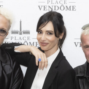 Guillaume Genton, Géraldine Maillet, Benjamin Castaldi - Présentation à l'Hotel Ritz, de la collection de Joaillerie de la marque Place Vendôme, dessinée par G.Maillet à Paris le 9 mars 2022. © Jack Tribeca / Bestimage 