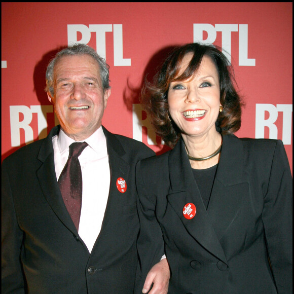 Philippe Alexandre et Denise Fabre à une soirée RTL.