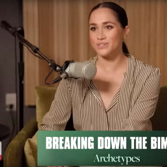 Meghan Markle dans son podcast "Archetypes". © Inside Edition/CBS via Bestimage