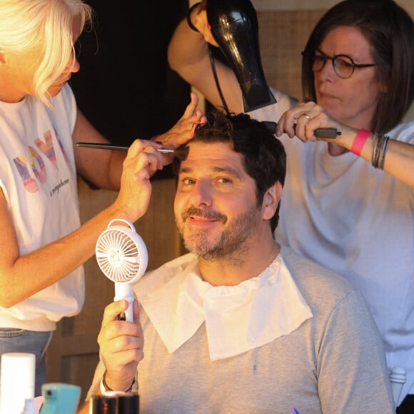 Patrick Fiori - Jour 2 - Backstage - Enregistrement de l'émission "Embarquement immédiat" au théâtre de verdure du Casone à Ajaccio, diffusée le 4 novembre sur France 3. Le 10 octobre 2022. © Olivier Sanchez / Bestimage.