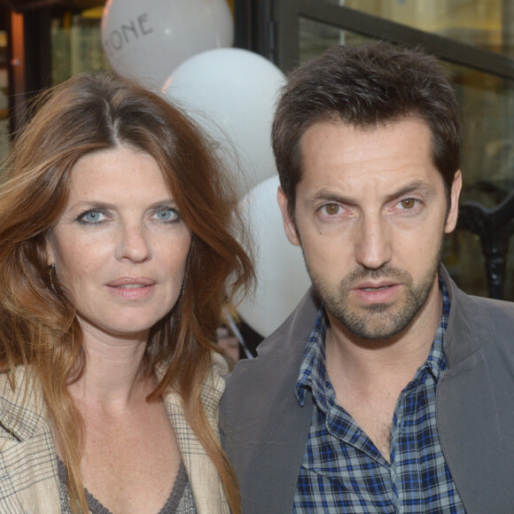 Frédéric Diefenthal et sa femme Gwendoline Hamon - Soiree d'inauguration de la boutique Stone de la creatrice de bijoux Marie Poniatovski, la soeur de Sarah Lavoine a Paris, le 25 juin 2013.