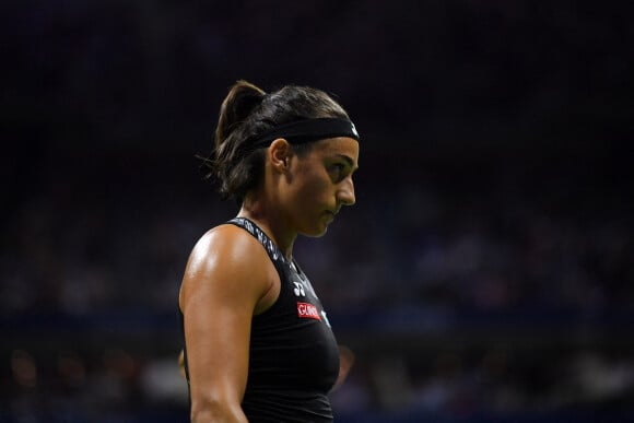 Caroline Garcia face à Coco Gauff (6/3 - 6/4) lors du tournoi de l'US Open à New York, le 6 septembre 2022.