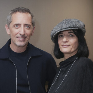 Exclusif - Gad Elmaleh, Sandrine Aboukrat Levi - Hommage à Daniel Lévi lors d'un gala au théâtre Mogador à Paris au profit de l'association Daniel Lévi le 7 novembre 2022.© Jack Tribeca / Bestimage