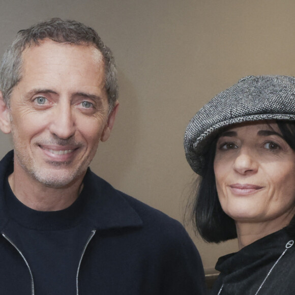 Exclusif - Gad Elmaleh, Sandrine Aboukrat Levi - Hommage à Daniel Lévi lors d'un gala au théâtre Mogador à Paris au profit de l'association Daniel Lévi le 7 novembre 2022.© Jack Tribeca / Bestimage